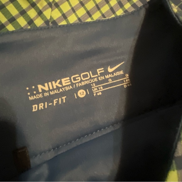 Nike Dri Fit Golf Skort Skirt Size 12 Kaleidoscope Blue Green Tennis /Pickleball - Picture 6 of 12